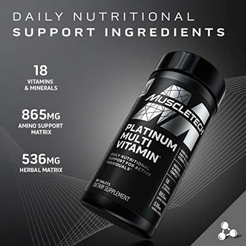 MuscleTech Platinum Multivitamin for Immune Support 18 Vitamins & Minerals Vitamins A MuscleTech buy supplements canada