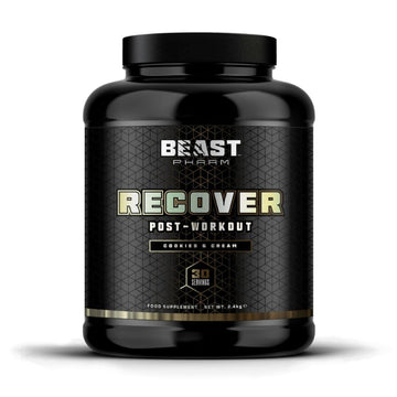 Beast Pharm | Recover Whey Protein Powder | 2.4kg/30 Servings | Cookies & Cream Beast Pharm buy supplements canada
