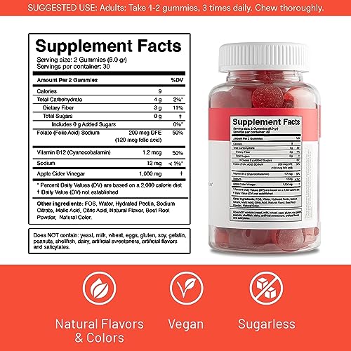 Sacred Roots Sugar-Free, Apple Cider Vinegar Gummies, 60 Gummies – Supports Healthy Sacred Roots buy supplements canada