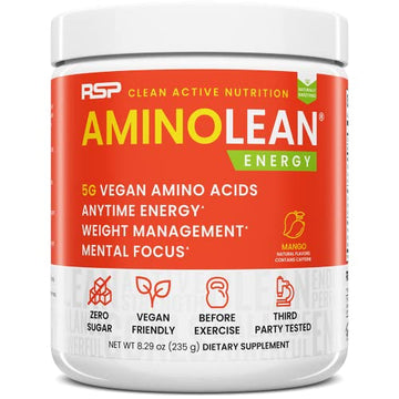 RSP Nutrition Mango Aminolean Amino Acid Supplement Powder, 8.29 OZ RSP NUTRITION buy supplements canada