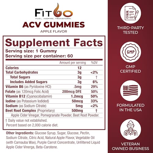 FIT60 Keto Apple Cider Vinegar Gummies with The Mother | Keto ACV Gummies for Advanced Healthy Weight FIT60 buy supplements canada