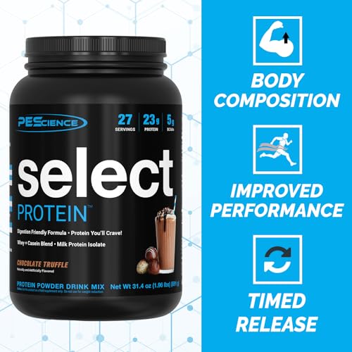PEScience Select Low Carb Protein Powder, Chocolate Truffle, 27 Serving, Keto Friendly PEScience buy supplements canada