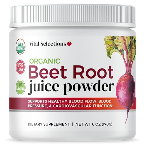 Vital Selections 100% Organic Beet Root Juice Powder, Highest Purity and Potency Vital Selections buy supplements canada