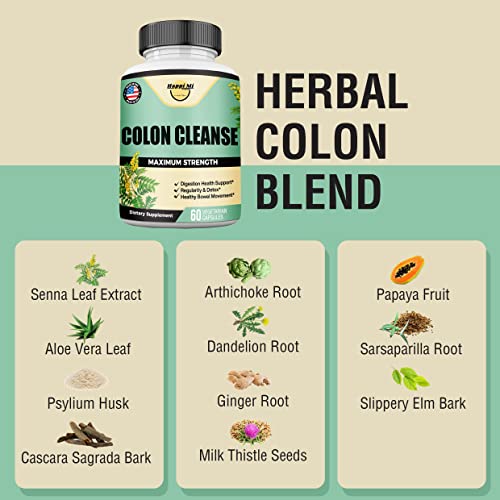 Happi Mi Nutrition Colon Cleanse, Colon Detox, All Natural Herbal Formula, Support Healthy Happi Mi Nutrition buy supplements canada