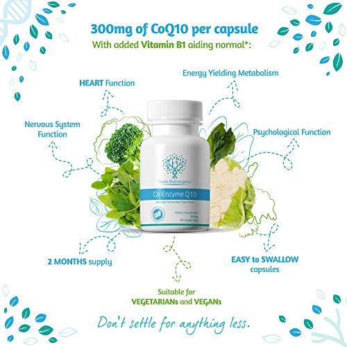 Co Enzyme Q10 CoQ10 300mg 60 Capsules - Superior Naturally Fermented Trans Form swiss bioenergetics buy supplements canada