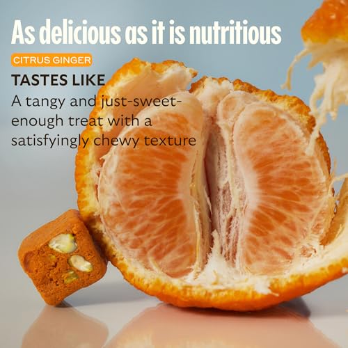 GEM Daily Bite for Women & Men, with 20+ Vitamins, Minerals, & Superfoods Like Zinc, Vitamin D, B-Complex, K, Turmeric, Fiber & Prebiotics, Beta Glucan GLP-1 Support & Immunity (Citrus Ginger,7 count) GEM buy supplements canada