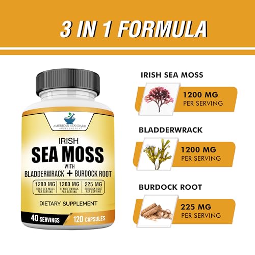 American Standard Supplements Irish Sea Moss 1200mg, Bladderwrack 1200mg American Standard Supplements buy supplements canada