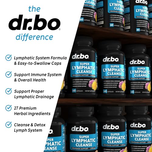 Lymphatic Support Herbal Supplement with Echinacea & Ginger - For Lymph Drainage & Detox DR. BO buy supplements canada