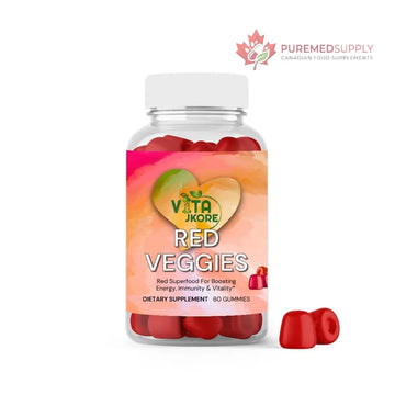 VITA JKORE Red Veggies Superfood Gummies, Energy & Immunity Booster, 60 Count Dietary Supplement, Natural Beetroot Blend VITA JKORE buy supplements canada