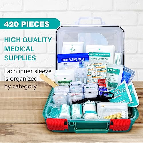General Medi 420 Pieces Professional First Aid Kit - HardCase First Aid Box - Contains General Medi buy supplements canada