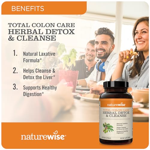 NatureWise Herbal Detox Cleanse Laxative Supplements | Natural Colon Cleanser Herb & Fiber Blend NatureWise buy supplements canada