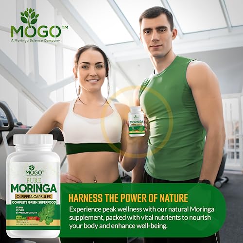 MOGO Moringa Oleifera Capsules | 100% Pure Single Origin Moringa Leaf Powder Supplement MOGO buy supplements canada