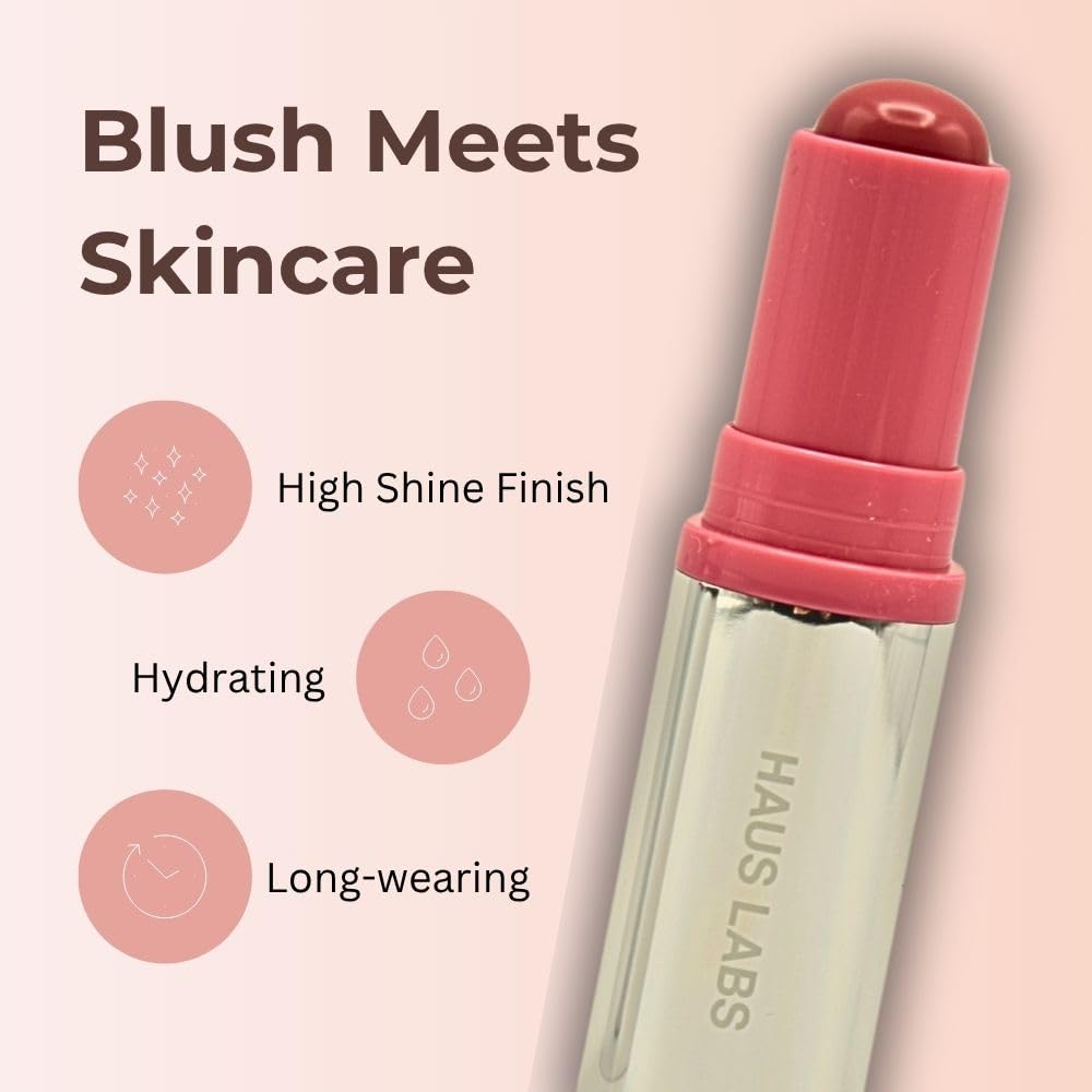 Haus Labs Color Fuse Longwear Hydrating Glassy Lip + Cheek Blush Balm Stick - Glassy Rosette Haus Laboratories buy supplements canada