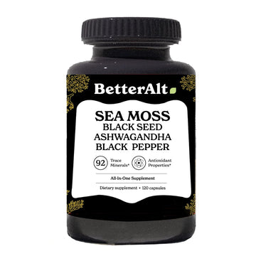 Better Alt Sea Moss Capsules- Irish Sea Moss with Black Seed Oil, Ashwagandha & Black Better Alt buy supplements canada