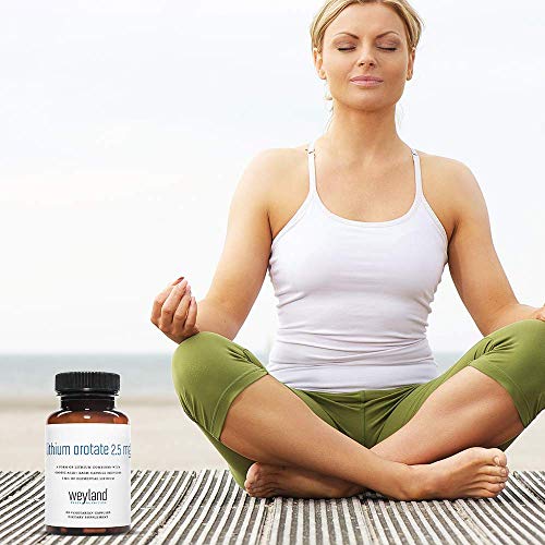 Lithium Orotate 2.5mg (1 Bottle), 60 Vegetarian Capsules, Lithium Supple Weyland Brain Nutrition buy supplements canada