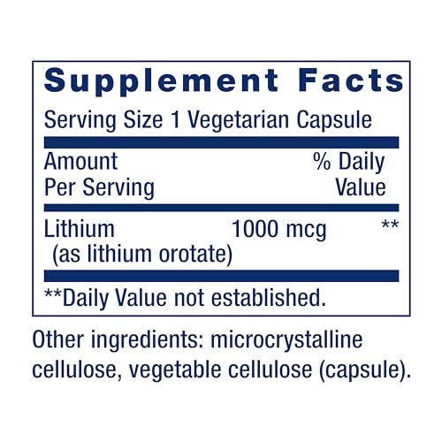 Life Extension Lithium 1000 mcg - for Brain Health, Anti-Aging & Longevity Life Extension buy supplements canada