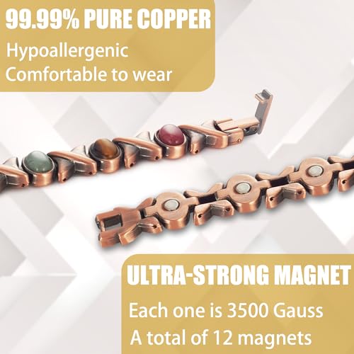 MagVIVACE Copper Anklet for Women for Arthritis and Joint, Magnetic Therapy Ankle Bracelet, Jewelry Gift MagVIVACE buy supplements canada