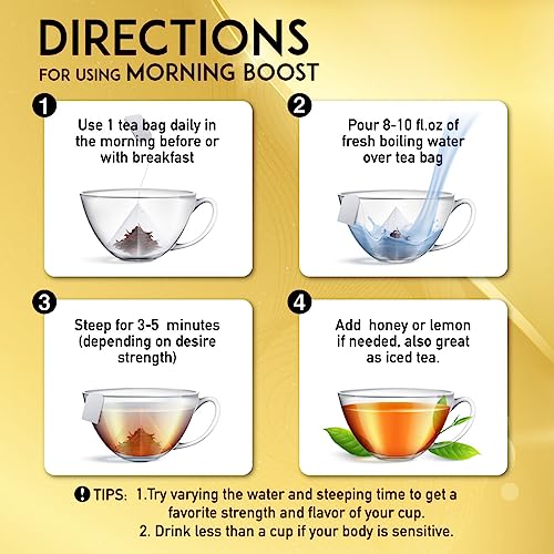 EVERLONG Detox Tea 28 Day Morning Boost Tea and Night Cleanse Tea, Burn Fat and Boost EVERLONG buy supplements canada
