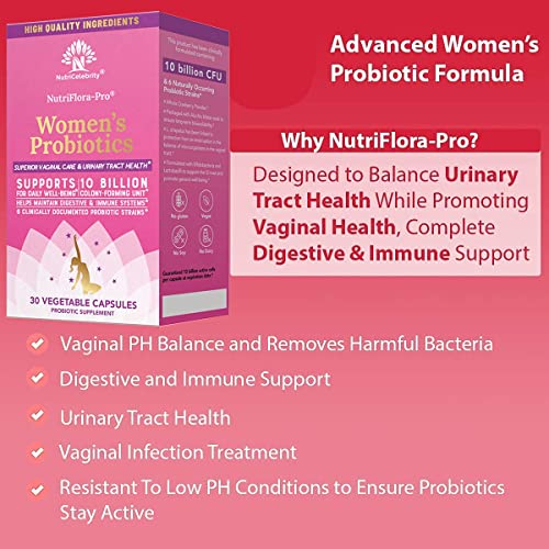 Nutricelebrity NutriFlora-Pro Probiotics for Women - Support Vaginal, Urinary Health Nutricelebrity buy supplements canada