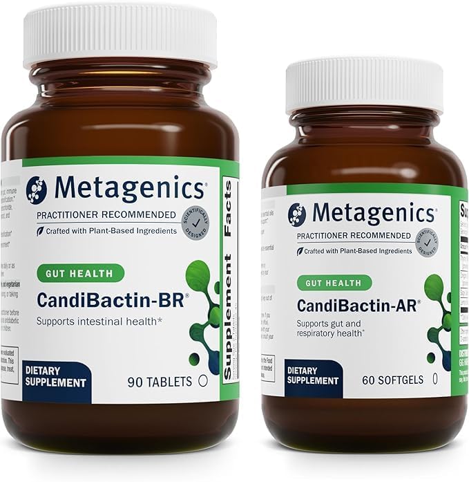 Metagenics Bundle - CandiBactin-BR (90 Tablets) & CandiBactin-AR (60 Softgels) - for Intestinal Support, Gut Health & Intestinal Balance Metagenics buy supplements canada