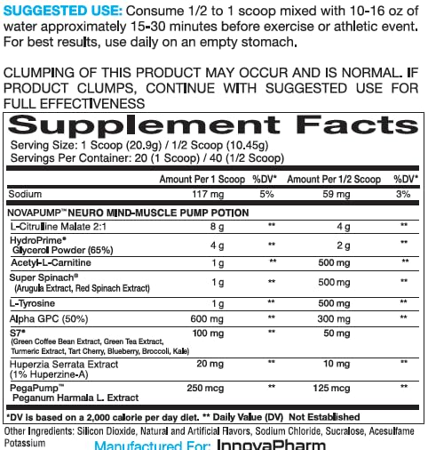 InnovaPharm NOVAPUMP Neuro Mermaid Kisses 14.7 Ounces InnovaPharm buy supplements canada