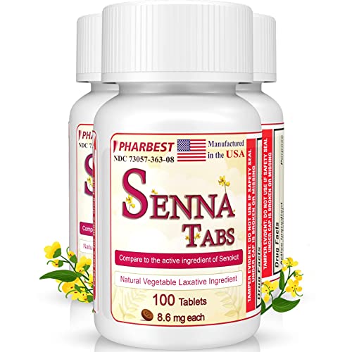 Senna Tablets 100 Ct. | Natural Vegetable Laxative [Made in USA] | Laxatives for Constipation Ulai buy supplements canada