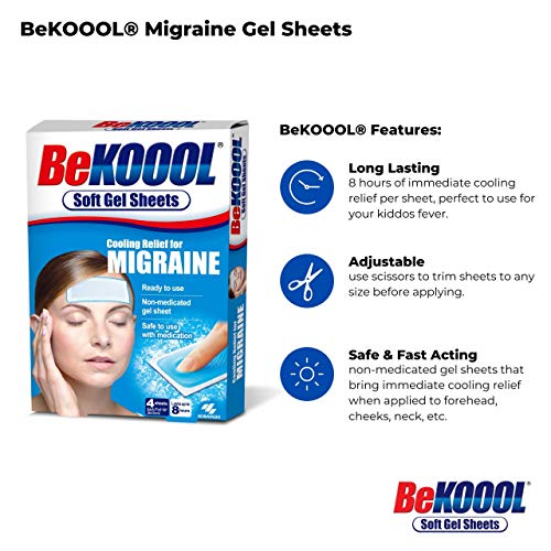 BeKOOOL Migraine Gel Sheets - 4 Count BeKoool buy supplements canada