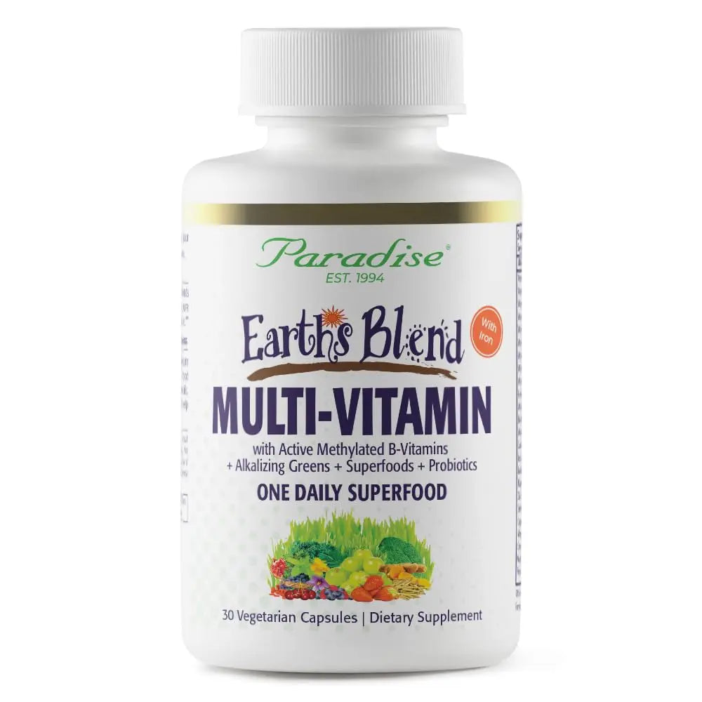 Paradise Herbs Earth's Blend Women's Once Daily Multivitamin with Iron, 48 Organic Superfoods, Probiotics, Antioxidants Paradise Herbs buy supplements canada