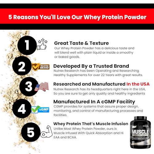 Nutrex Research Whey Protein Powder, Vanilla Muscle Infusion Whey Isolate w/EAA Nutrex Research buy supplements canada