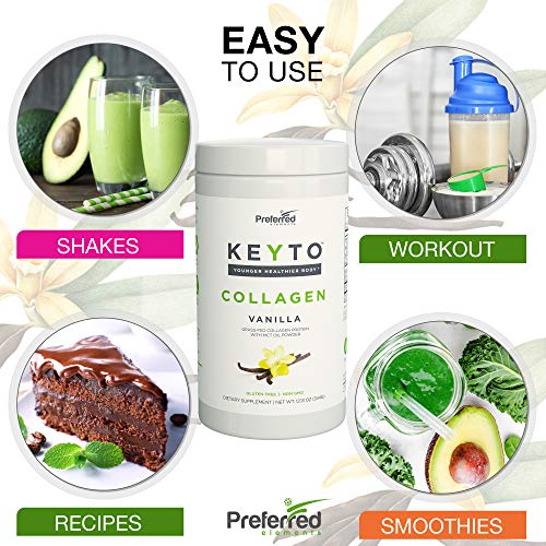 Keto Collagen Protein Powder with MCT Oil – Keto and Paleo Friendly Grass Fed Preferred Elements buy supplements canada