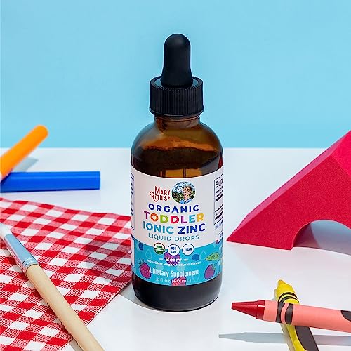 MaryRuth Organics USDA Toddler Liquid Drops | Zinc Sulfate | Immune Support Supplement| Skin Health | Vegan | Formulated for Ages 1-3 | Delicious Berry Flavor | 1 Month Supply | 2 Fl Oz MARYRUTH'S buy supplements canada