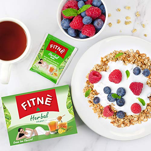 FITNE Green Tea Herbal Honey Lemon With Garcinia Senna Infusion Gentle Detox Cleanse FITNÈ buy supplements canada