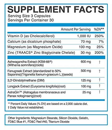 eFlow Nutrition Enflux Natural T Support with KSM-66 Ashwagandha - Supplement eFlow Nutrition buy supplements canada