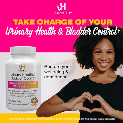 vH essentials Urinary Health & Bladder Control, Cranberry Extract, Prebiotics and Probiotics vH essentials buy supplements canada