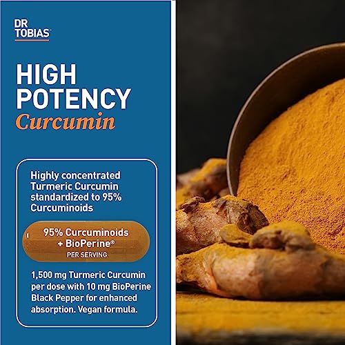 Dr. Tobias Turmeric Curcumin Supplement with BioPerine & Black Pepper, Extra Strength Dr. Tobias buy supplements canada