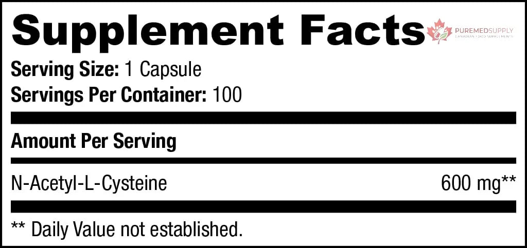 SAN N-Acetyl-L-Cysteine (NAC), Immune, Respiratory, Liver Health, NAC 600 mg, Potent antioxidant Support, Free-radicals, Easy to Absorb, 100 Capsules SAN buy supplements canada