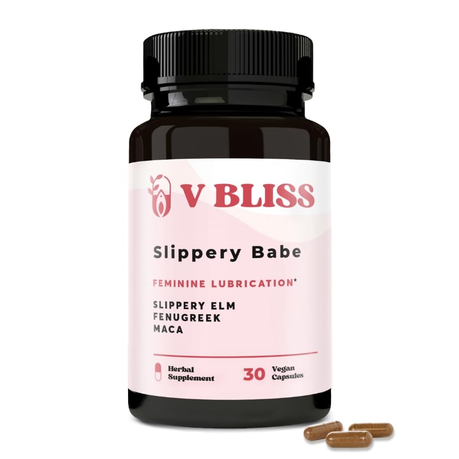 V Bliss Slippery Babe Vaginal Moisturizer Capsules | Relieves Vaginal Dryness with Slippery Elm V Bliss buy supplements canada