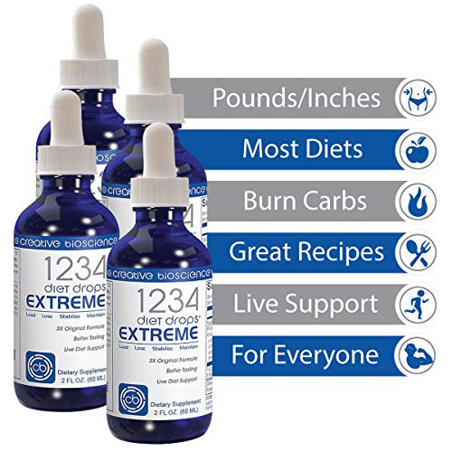 Creative Bioscience 1234 Diet Drops Extreme, 2 Fl Oz (4 Pack) Creative Bioscience buy supplements canada