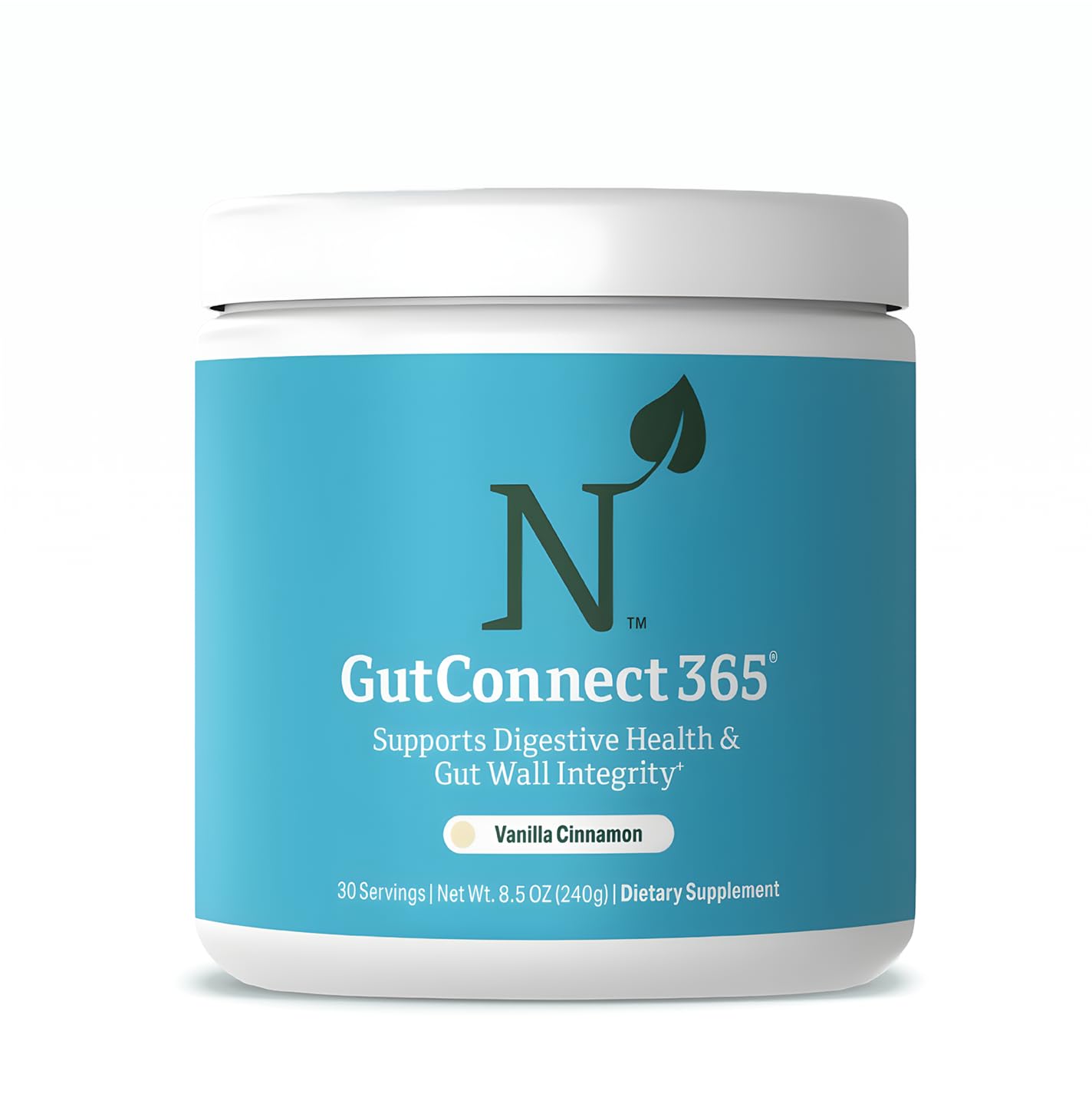 GutConnect 365 Gut Health Superfood Powder | Formulated With Slippery Elm Bark & L Glutamine | Vegan Certified | Allergen Free | Non-GMO | Soy Free | Made in the USA | 30 Servings – Vanilla Cinnamon Nature M.D. buy supplements canada