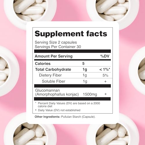 DOFASTING Glucomannan Capsules, Fiber Supplement Glucomannan, Sugar Cravings Blocker DOFASTING buy supplements canada