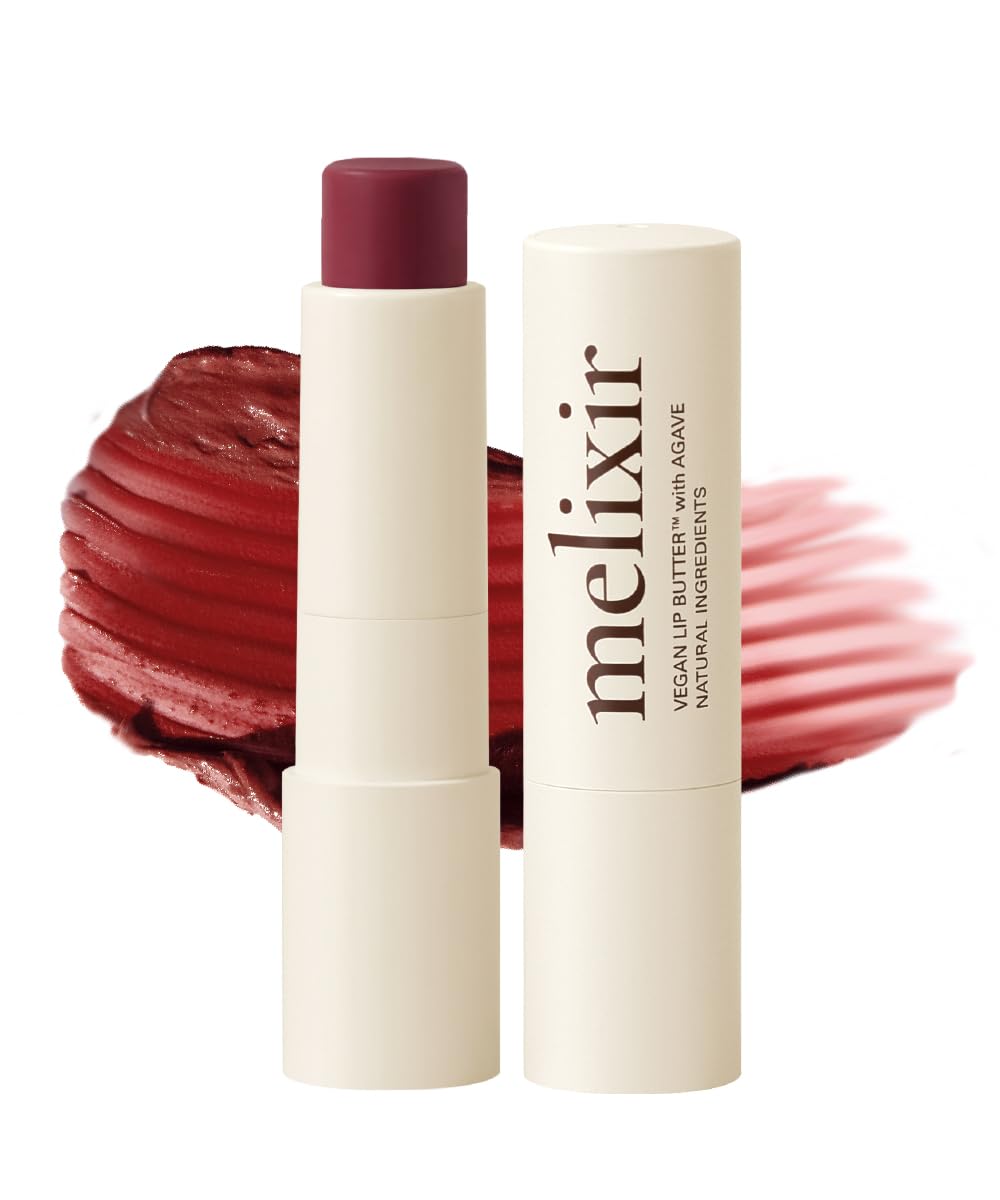 Melixir Vegan Lip Butter (12 Colors), Hydrating Tinted Lip Balm Stick, Bee-Free, Petrolatum-Free, Plant-Based, Moisturizes Dry & Chapped Lips With Shea Butter, Sheer, Natural Finish - #11 Autumn Rain Melixir buy supplements canada