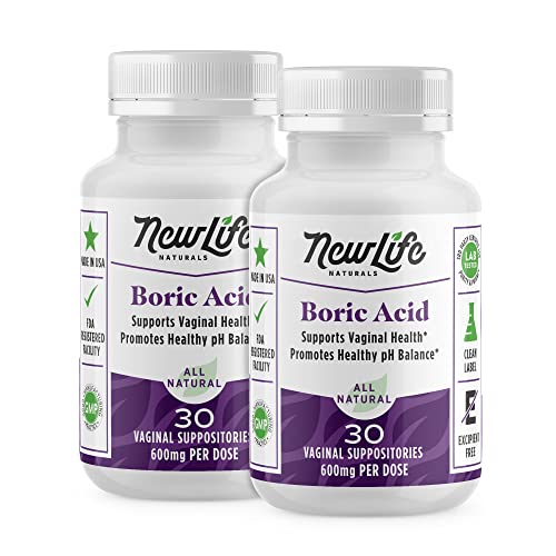 NewLife Naturals Boric Acid Suppositories for Women - 600mg NewLife Naturals buy supplements canada