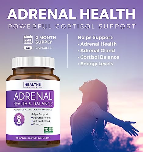Adrenal Support & Cortisol Manager (Non-GMO) Powerful Adrenal Health with L-Tyrosine Healths Harmony buy supplements canada