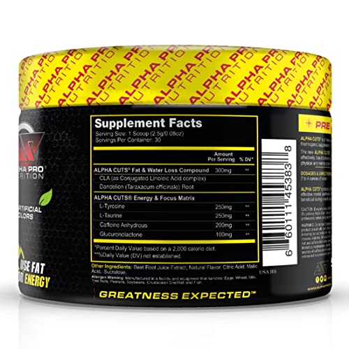 Alpha Pro Nutrition Alpha Cuts Fat Burner Thermogenic Men Women Pre Cardio Workout Alpha Pro Nutrition buy supplements canada