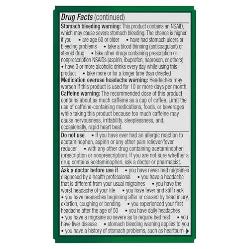 Excedrin Migraine Relief Caplets for Migraine Symptoms, Acetaminophen 250mg, Aspirin 250mg, Caffeine 65mg, Pain Reliever, 24 Count Excedrin buy supplements canada