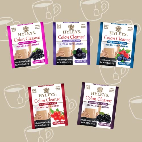 Hyleys Colon Cleanse Tea Assorted Flavors - 42 Tea Bags (12 Pack - 504 Tea Bags Total) HYLEYS buy supplements canada