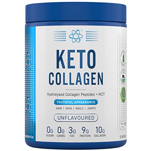 Applied Nutrition Keto Protein Powder, Hydrolysed Collagen Peptides + MCT Healthy Fats & Skin, Ketogenic & Paleo Diet Applied Nutrition buy supplements canada