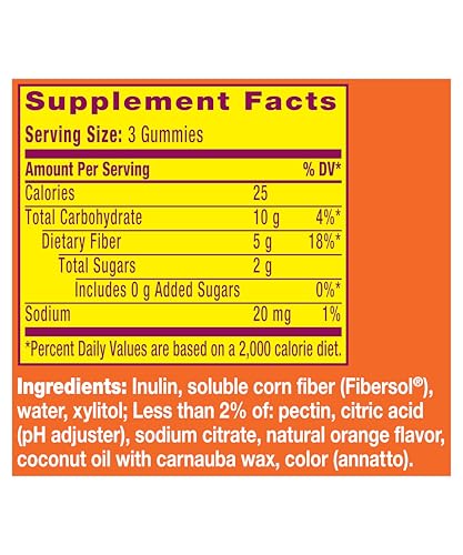 Metamucil Fiber Gummies for Adults, No Sugar Added Orange Flavor, 5g Prebiotic Plant Based Fiber Supplement Blend, 120 Count Metamucil buy supplements canada