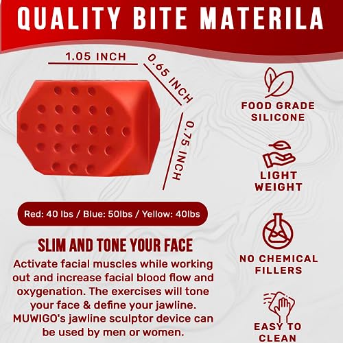 Jawline Exerciser for man&women, Jaw Exerciser, 3 Resistance Levels(6 pcs) Silicone Jawline MUWIGO buy supplements canada