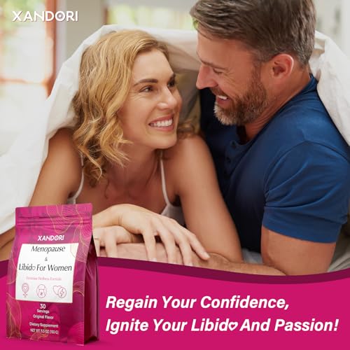 Menopause Supplements for Women, 10-in-1 Hormone Balance for Women, with Red Clover, Korean Ginseng, Shatavari - Menopause & Libisoothe Powder for Desire, Hot Flashes, Night Sweats & Mood - 5.3 Oz Xandori buy supplements canada